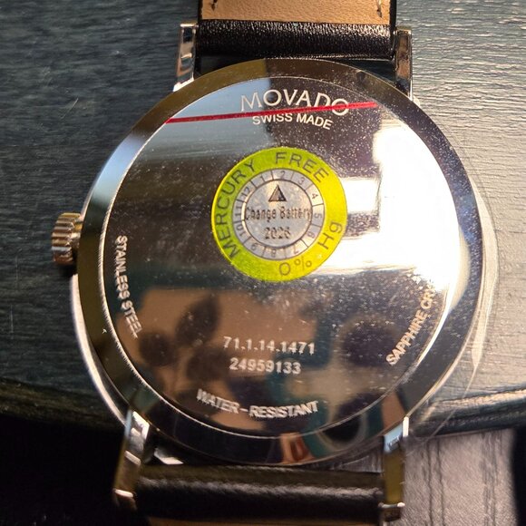 MOVADO MEN'S MUSEUM CLASSIC WATCH